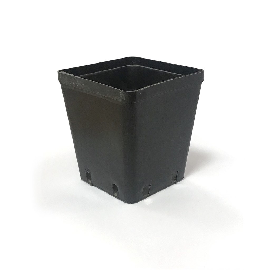 VASO QUADRO CM 8X8X9 - LT 0,50 - FORI LATERALI